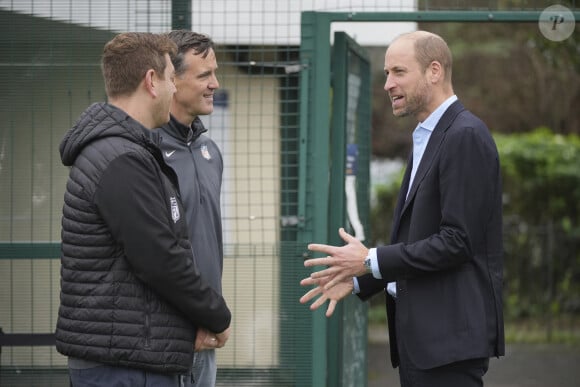 Le prince William, prince de Galles assiste à un événement de la NFL Foundation UK, un format de football américain inclusif et rapide à Kennington Park, Londres le 15 octobre 2024. © Kin Cheung/WPA-Pool via Julien Burton / Bestimage 