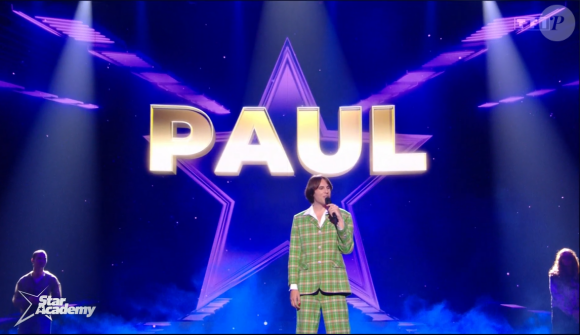 Paul lors du prime de la "Star Academy 2024" du 19 octobre, sur TF1