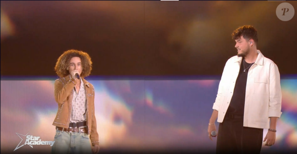 Masseo en duo avec Joseph Kamel lors du prime de la "Star Academy 2024" du 19 octobre, sur TF1