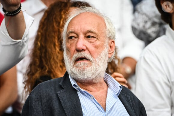 François Berléand en tribunes lors de la finale de rugby Top 14 opposant le Stade Toulousain Rugby (Toulouse) au Stade Rochelais (La Rochelle) au Stade de France à Saint-Denis, Seine Saint-Denis, le 17 juin 2023. Toulouse a gagné 29-26. © Matthieu Mirville/Bestimage