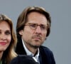 À tel point que le producteur Mathieu Vergne a pris la parole sur X au lendemain.
Ophélie Meunier et son mari Mathieu Vergne - Les célébrités dans les tribunes des Internationaux de France de tennis de Roland Garros 2024 à Paris, le 29 mai 2024. © Jacovides / Moreau / Bestimage