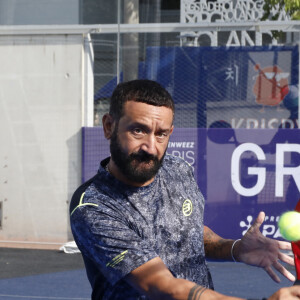 Exclusif - Cyril Hanouna - Tournoi des personnalités lors du Greenweez Paris Major Premier Padel 2023 à Roland Garros à Paris le 10 septembre 2023. © Marc Ausset-Lacroix/Bestimage 