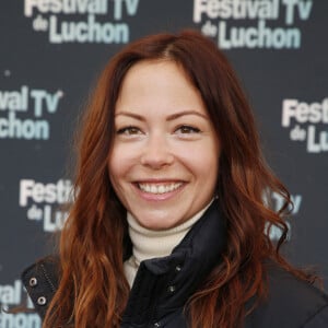 Dounia Coesens pour La doc et le véto - Photocall lors de la 24ème édition du Festival des Créations TV de Luchon. Le 10 février 2022 © Christophe Aubert via Bestimage