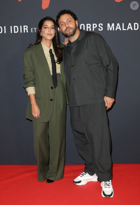 Leïla Bekhti et Jean-Rachid Kallouche (producteur) lors de l'avant-première du film "Monsieur Aznavour" au cinéma Le Grand Rex à Paris le 22 octobre 2024. © Coadic Guirec / Bestimage