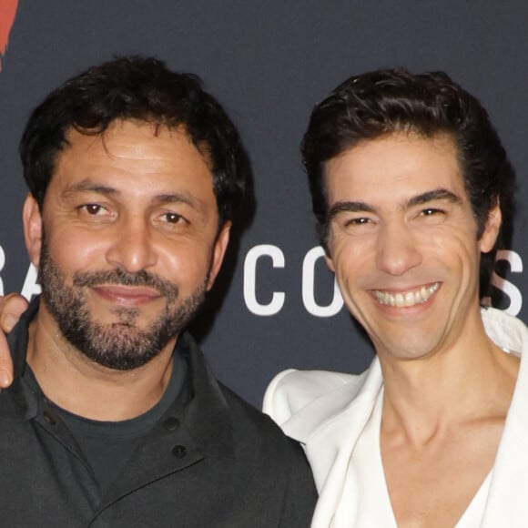 Alors forcément, l'actrice de 40 ans était évidemment présente sur le tapis rouge. Mais pas question pour le couple de poser ensemble.
Jean-Rachid Kallouche (producteur) et Tahar Rahim lors de l'avant-première du film "Monsieur Aznavour" au cinéma Le Grand Rex à Paris le 22 octobre 2024. © Coadic Guirec / Bestimage