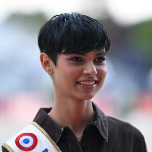 Eve Gilles, Miss France 2024 - Miss France 2024 fait une apparition lors de la 10ème édition du "Longines Paris Eiffel Jumping" à la Plaine de Jeux de Bagatelle à Paris le 21 juin 2024. © Veeren / Perusseau / Bestimage 