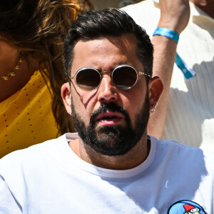 Victor-Artus Solaro (Artus) en tribunes lors des Internationaux de France de tennis de Roland Garros 2023 à Paris, France, le 28 mai 2023. © Matthieu Mirville/Bestimage 