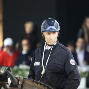 Nicolas Canteloup en selle lors du Longines Masters of Paris au Parc des Exposition, Paris Nord Villepinte, le 03 décembre 2016. Photo par Jerome Domine/ABACAPRESS.COM