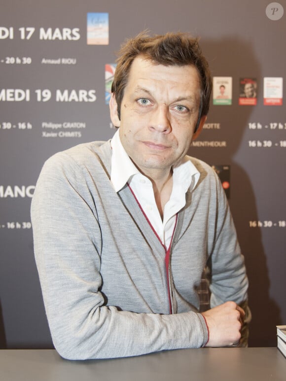 Laurent Mariotte pour "J'ai pas le temps de Cuisiner!" présent au "33ème Salon du Livre" au Parc des expositions de la Porte de Versailles (Paris 15e). © Pierre Perusseau/Bestimage