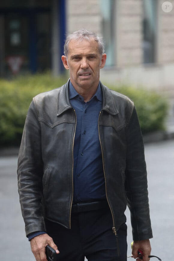 Exclusif - Paul Belmondo - Obsèques de Francine Leca (Fondatrice de Mécénat Chirurgie Cardiaque et première femme devenue chirurgienne cardiaque) en l'église Saint-Pierre à Neuilly-sur-seine, France. © Christophe Clovis / Bestimage