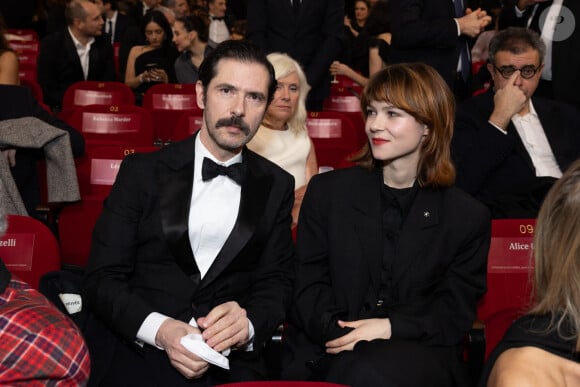 Melvil Poupaud et sa fille Anna Livia - 49ème édition de la cérémonie des César à l'Olympia à Paris le 23 février 2024 © Dominique Jacovides / Olivier Borde / Bestimage