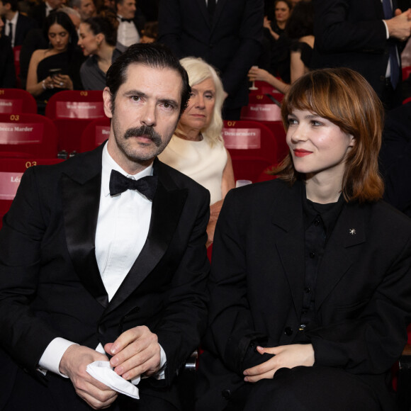 Melvil Poupaud et sa fille Anna Livia - 49ème édition de la cérémonie des César à l'Olympia à Paris le 23 février 2024 © Dominique Jacovides / Olivier Borde / Bestimage