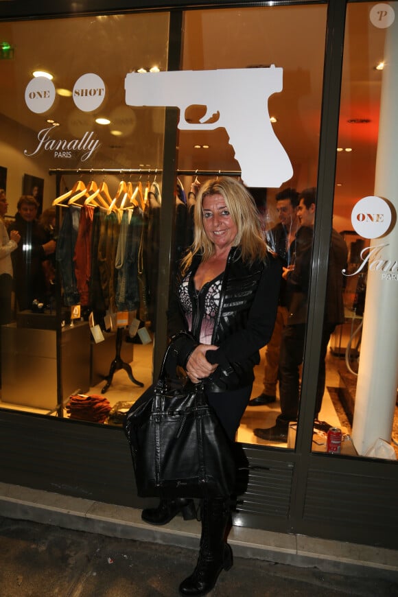 Angela Lorente - Inauguration concept store 'One Shot - Janally' a Paris, le 10 octobre 2012.