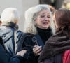 Mais très digne
La veuve Marie-Christine - Obsèques du Docteur vétérinaire Michel Klein au crématorium du cimetière du Père-Lachaise à Paris, France, le 4 novembre 2024. © Christophe Clovis/Bestimage