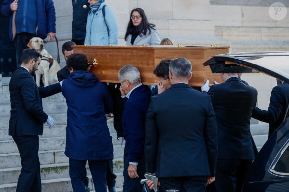 Obsèques du Docteur vétérinaire Michel Klein au crématorium du cimetière du Père-Lachaise à Paris, France, le 4 novembre 2024. © Christophe Clovis/Bestimage