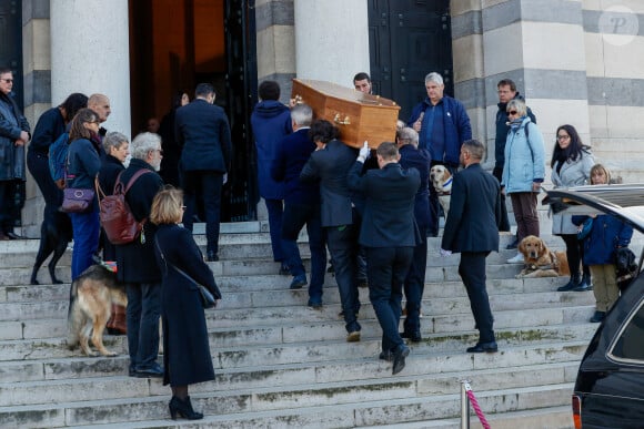 Obsèques du Docteur vétérinaire Michel Klein au crématorium du cimetière du Père-Lachaise à Paris, France, le 4 novembre 2024. © Christophe Clovis/Bestimage