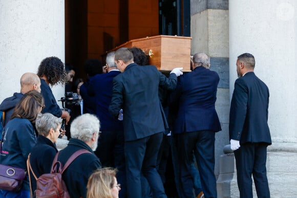 Obsèques du Docteur vétérinaire Michel Klein au crématorium du cimetière du Père-Lachaise à Paris, France, le 4 novembre 2024. © Christophe Clovis/Bestimage