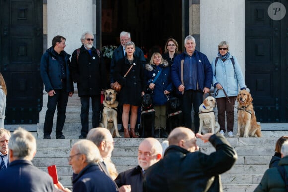 Obsèques du Docteur vétérinaire Michel Klein au crématorium du cimetière du Père-Lachaise à Paris, France, le 4 novembre 2024. © Christophe Clovis/Bestimage