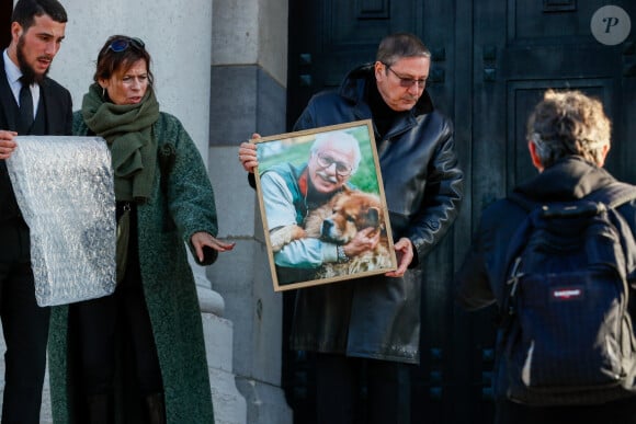 Obsèques du Docteur vétérinaire Michel Klein au crématorium du cimetière du Père-Lachaise à Paris, France, le 4 novembre 2024. © Christophe Clovis/Bestimage