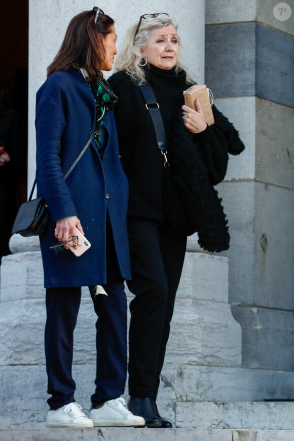 Sa veuve Marie-Christine affectée
La veuve Marie-Christine - Obsèques du Docteur vétérinaire Michel Klein au crématorium du cimetière du Père-Lachaise à Paris, France, le 4 novembre 2024. © Christophe Clovis/Bestimage