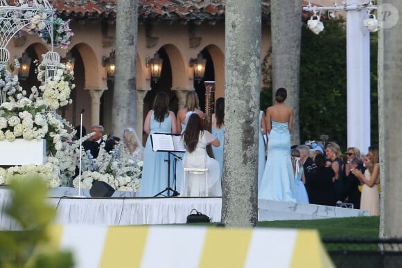 Tiffany Trump, Donald Trump, Ivanka Trump, Melania Trump - Mariage de Tiffany Trump et Michael Boulos à Mar-a-Lago, Palm Beach en Floride en présence du clan Trump le12 novembre 2022.