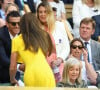 Catherine (Kate) Middleton, duchesse de Cambridge, et Marion Bartoli dans les tribunes lors de la finale dame du tournoi de Wimbledon au All England Lawn Tennis and Croquet Club à Londres, Royaume Uni, le 9 juillet 2022. © Chryslene Caillaud/Panoramic/bestimage