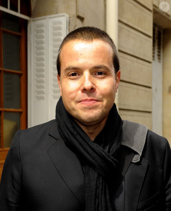 Nicolas Demorand lors de la conférence de presse de rentrée d'Europe 1 à Paris le 30 aout 2010