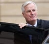 C'est ce que révèlent nos confrères du "Parisien"
Le premier ministre, Michel Barnier à la sortie du conseil des ministres du gouvernement Barnier, au palais de l'Elysée, à Paris, le 6 novembre 2024. © Stéphane Lemouton / Bestimage