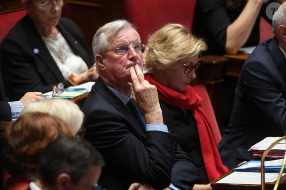 Michel Barnier - Assemblee nationale Questions au gouvernement - Séance de questions au gouvernement à l'assemblée nationale à Paris, France, le 5 novembre 2024. © Lionel Urman/Bestimage 