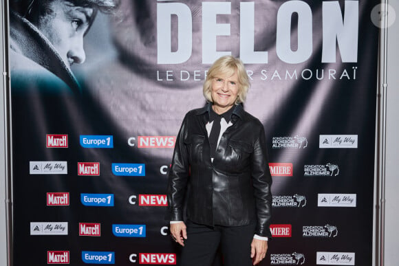 Exclusif - Catherine Ceylac au photocall de la soirée Ciné-concert symphonique "Alain Delon, le dernier Samouraï" au Palais des congrès à Paris le 8 novembre 2024 le jour de son anniversaire. © Jacovides / Moreau / Bestimage 