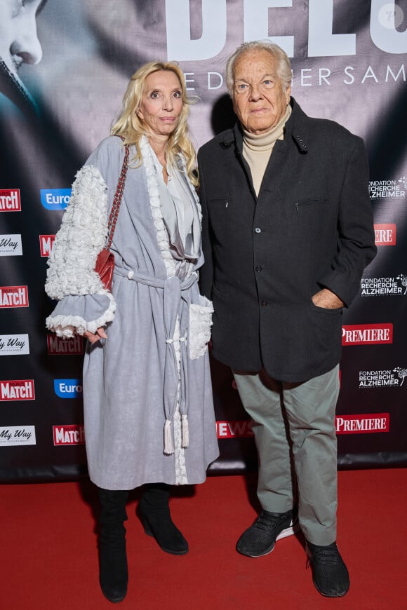 Exclusif - Massimo Gargia et Sylvie Marshall au photocall de la soirée Ciné-concert symphonique "Alain Delon, le dernier Samouraï" au Palais des congrès à Paris le 8 novembre 2024 le jour de son anniversaire. © Jacovides / Moreau / Bestimage 