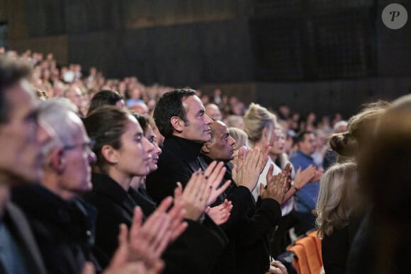 Exclusif - Anthony Delon lors de la soirée hommage Ciné-concert symphonique "Alain Delon, le dernier Samouraï" au palais des congrès à Paris le 8 novembre 2024 le jour de son anniversaire. Pour cette soirée, le chef d'orchestre Vahan Mardirossian a dirigé l'orchestre symphonique de Douai. © Moreau / Jacovides / Bestimage 