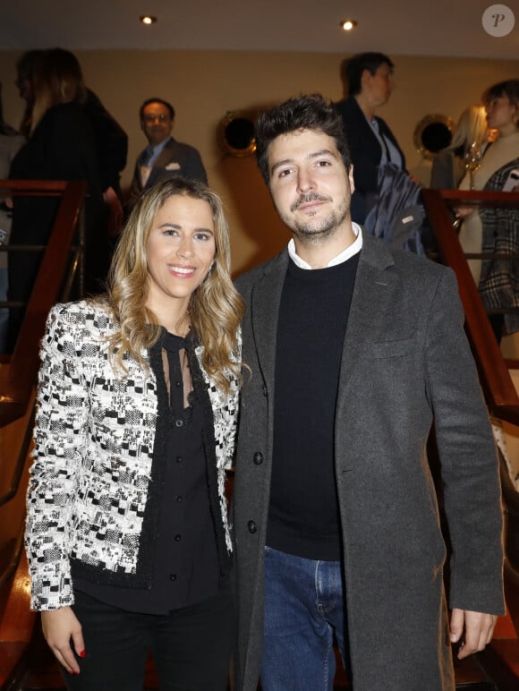 Ce fut aussi le cas de la jeune star montante de CNews et d'Europe 1, Eliot Deval
Sarah Saldmann, Eliot Deval - Avant-Première du film "Au Boulot" au cinéma Club de l'Etoile à Paris le 4 novembre 2024. © Marc Ausset-Lacroix/Bestimage