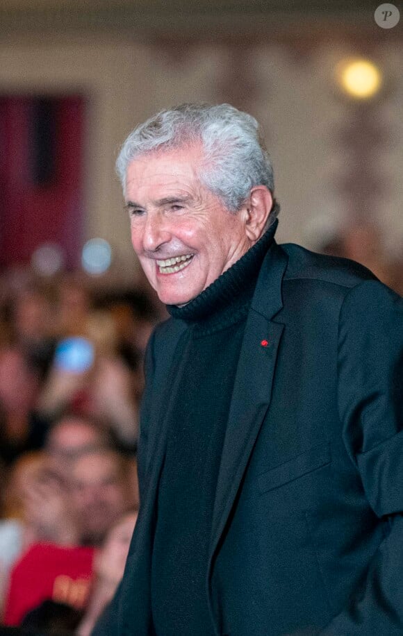 Exclusif - Claude Lelouch - Claude Lelouch fête son 87ème anniversaire sur la scène du Grand Rex à l'occasion de l'avant-première de son film "Finalement" à Paris le 30 octobre 2024. © Pierre Perusseau/Bestimage 