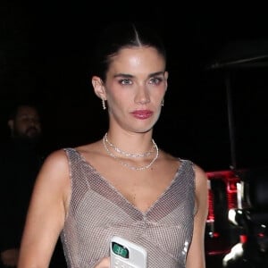 Beverly Hills, CA - EXCLUSIF - Le mannequin Sara Sampaio a été aperçue à la sortie de la célébration du 50e anniversaire de Leonardo DiCaprio à Los Angeles, concluant une nuit de festivités glamour. Sur la photo : Sara Sampaio