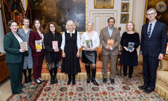 La reine consort d'Angleterre Camilla Parker Bowles lors de la réception pour le "Booker Prize Foundation" à la Clarence House à Londres. Le 12 novembre 2024 