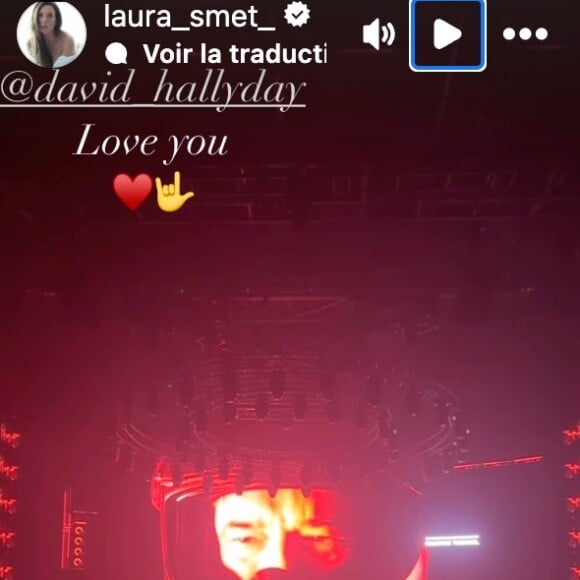 David Hallyday au Dome de Paris - immortalisé par sa demi-soeur Laura Smet (Capture d'écran Instagram)