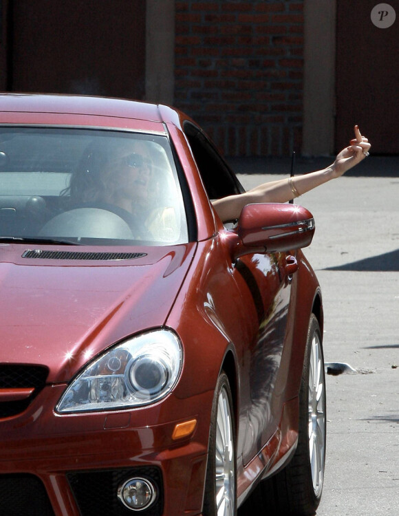 Cameron Diaz sur le tournage de Bad Teacher à Los Angeles le 29 mars 2010