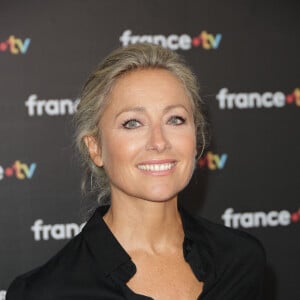 Anne-Sophie Lapix au photocall de la conférence de presse de rentrée de France Télévisions à Paris, France, le 4 septembre 2024. © Coadic Guirec/Bestimage