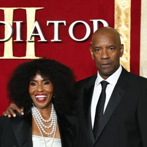 Denzel Washington et sa femme Pauletta - Première du film "Gladiator II" à l'Odeon Leicester Square à Londres. Le 13 novembre 2024