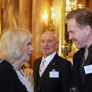 La reine consort d'Angleterre Camilla Parker Bowles - Réception pour le centenaire de la fondation Film et TV au palais de Buckingham à Londres le 13 novembre 2024