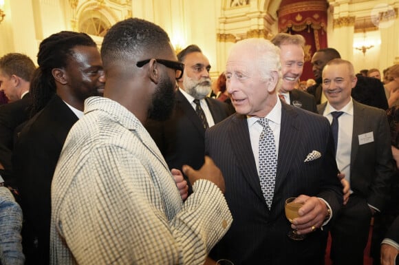 Le roi Charles III d'Angleterre - Réception pour le centenaire de la fondation Film et TV au palais de Buckingham à Londres le 13 novembre 2024