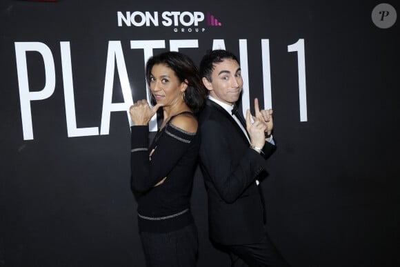 Exclusif - Sabine Quindou et Jordan De Luxe lors de l'enregistrement de l'émission "L'Instant De Luxe" pour la chaine Non Stop People. Le 10 décembre 2020 © Cédric Perrin / Bestimage 