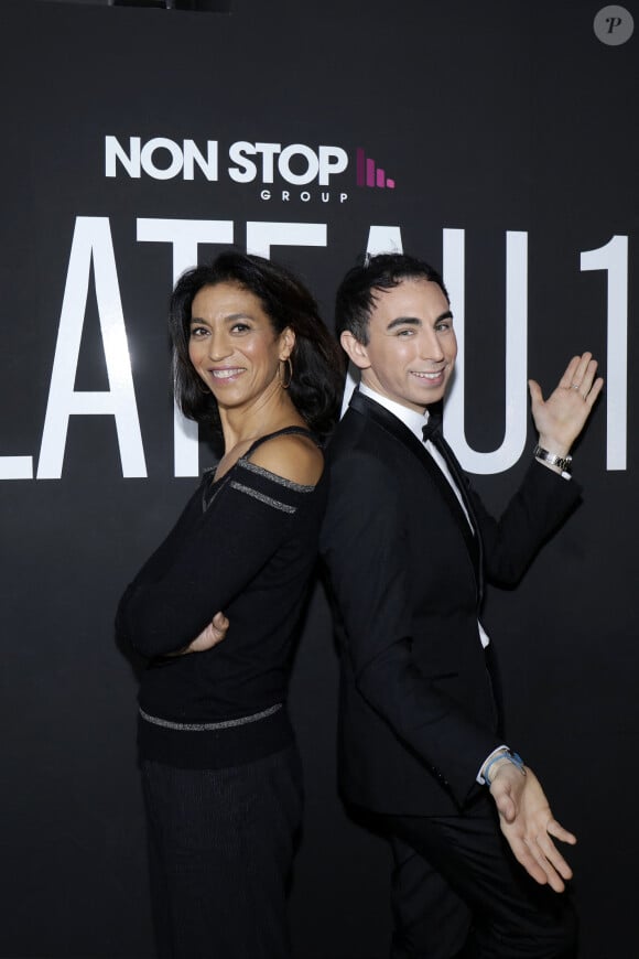 Exclusif - Sabine Quindou et Jordan De Luxe lors de l'enregistrement de l'émission "L'Instant De Luxe" pour la chaine Non Stop People. Le 10 décembre 2020 © Cédric Perrin / Bestimage 