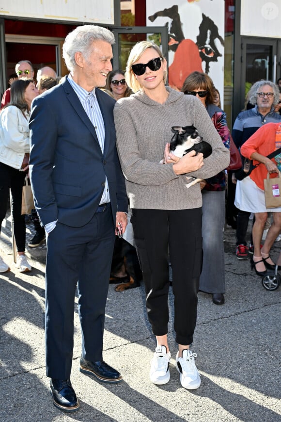 La princesse Charlene de Monaco et Chris DeRose ont participé au chapiteau de Fontvieille, à Monaco, le 5 octobre 2024