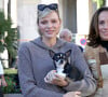 Dont deux chihuahuas
La princesse Charlene de Monaco et Sylvia Sermenghi, la présidente de l'association Rokethon - La princesse Charlene de Monaco a participé au chapiteau de Fontvieille, à Monaco, le 5 octobre 2024