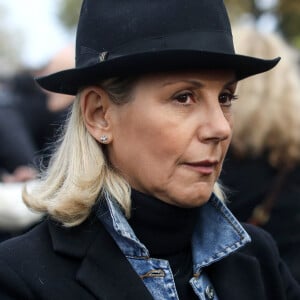 Laurence Ferrari lors d'une marche contre l'antisémitisme à Paris, le 12 novembre 2023 © Stéphane Lemouton / Bestimage