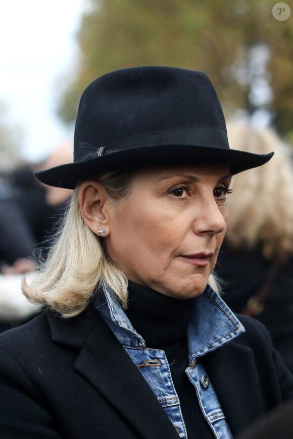 Laurence Ferrari lors d'une marche contre l'antisémitisme à Paris, le 12 novembre 2023 © Stéphane Lemouton / Bestimage