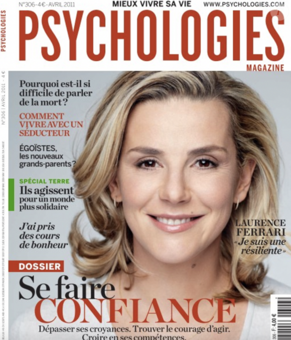 Elle se confiait sur le sujet en 2011, à travers les pages de "Psychologies Magazine".
Laurence Ferrari en couverture du magazine Psychologies paru en 2011