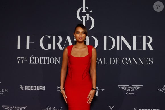 Indira Ampiot (miss France 2023) - Photocall de la soirée de gala "le Grand Dîner" au Palais Bulles à Théoule-sur-mer lors du 77ème Festival International du Film de Cannes le 18 mai 2024. © Christophe Clovis / Bestimage 